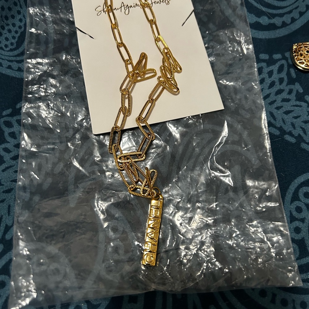 Fashion Jewelry Gold Link Necklace
